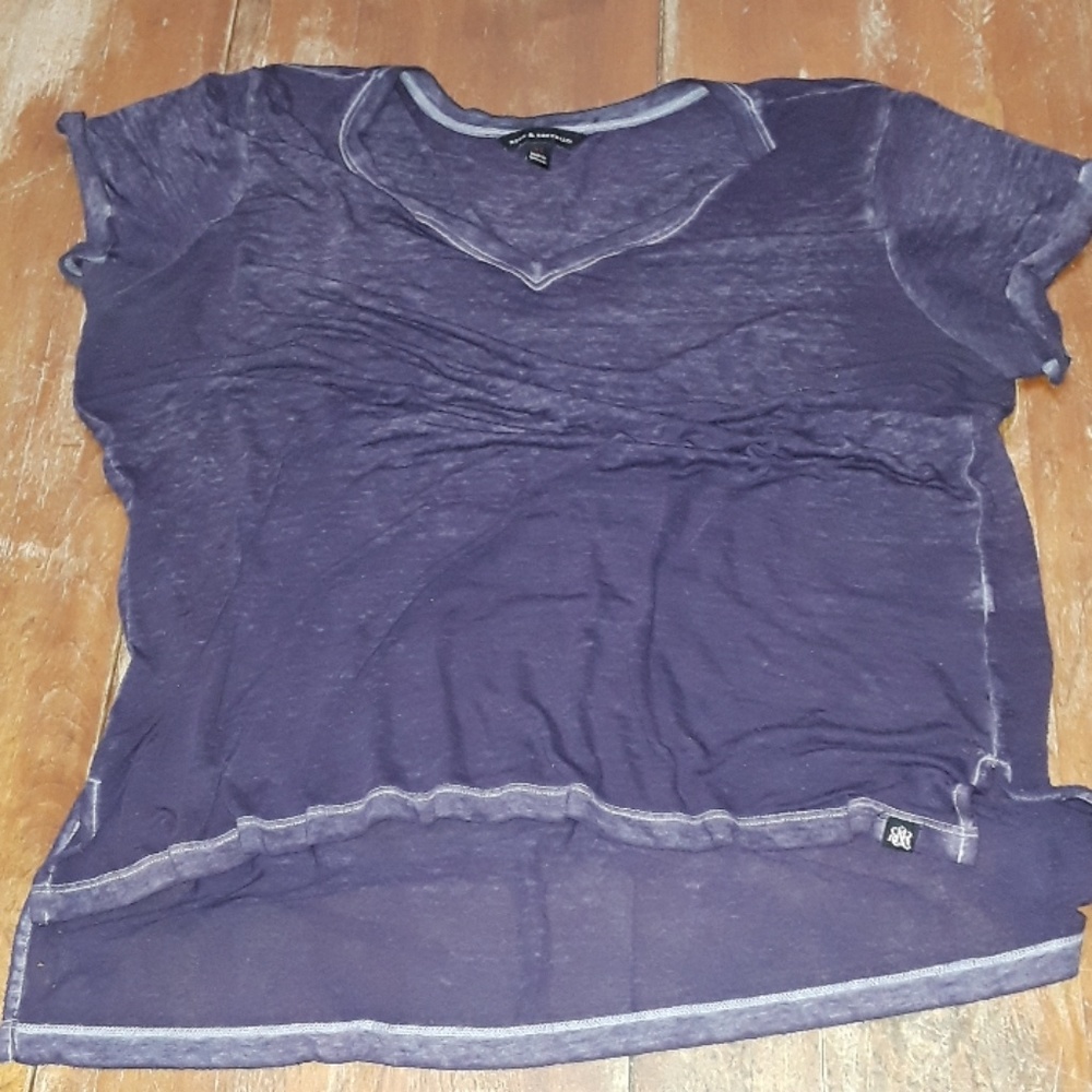 Women's Purple Sheer Top